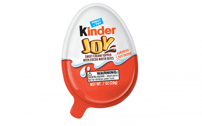 Kinder Joy - Sweet Cream Topped With Cocoa Wafer Bites + Surprise Toy - 20 g (Note: Packaging / Toys Will Differ From Image)