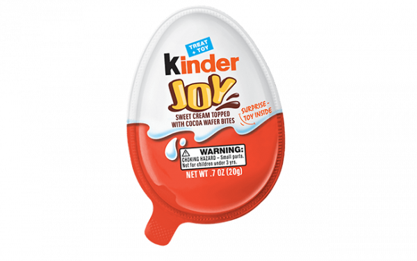 Kinder Joy - Sweet Cream Topped With Cocoa Wafer Bites + Surprise Toy - 20 g (Note: Packaging / Toys Will Differ From Image)