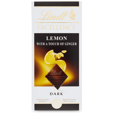 Lindt - Excellence Cocoa - Lemon - 100 GM