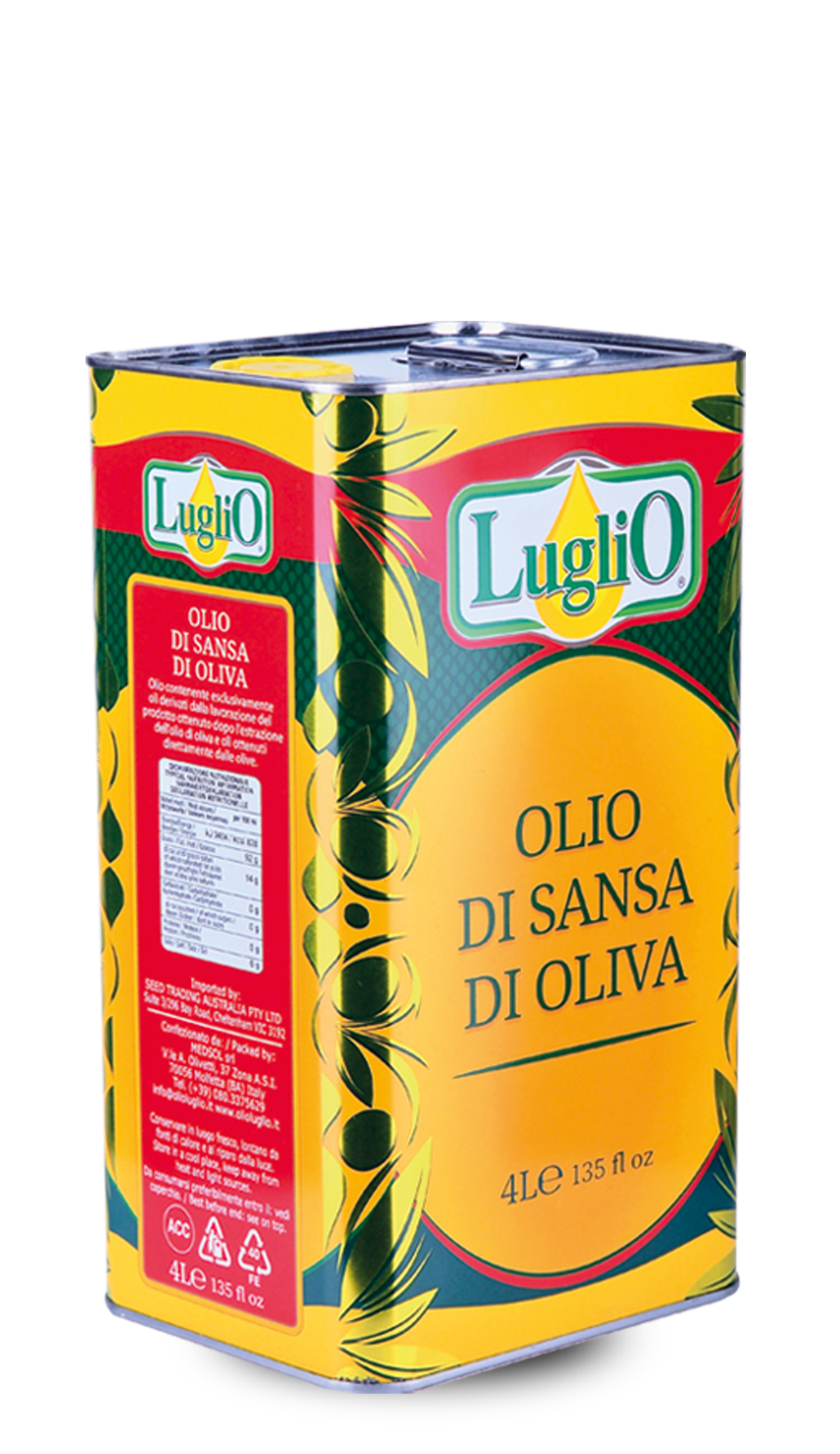 Luglio - Pomace - Olive Oil - 4L (4000 ML)