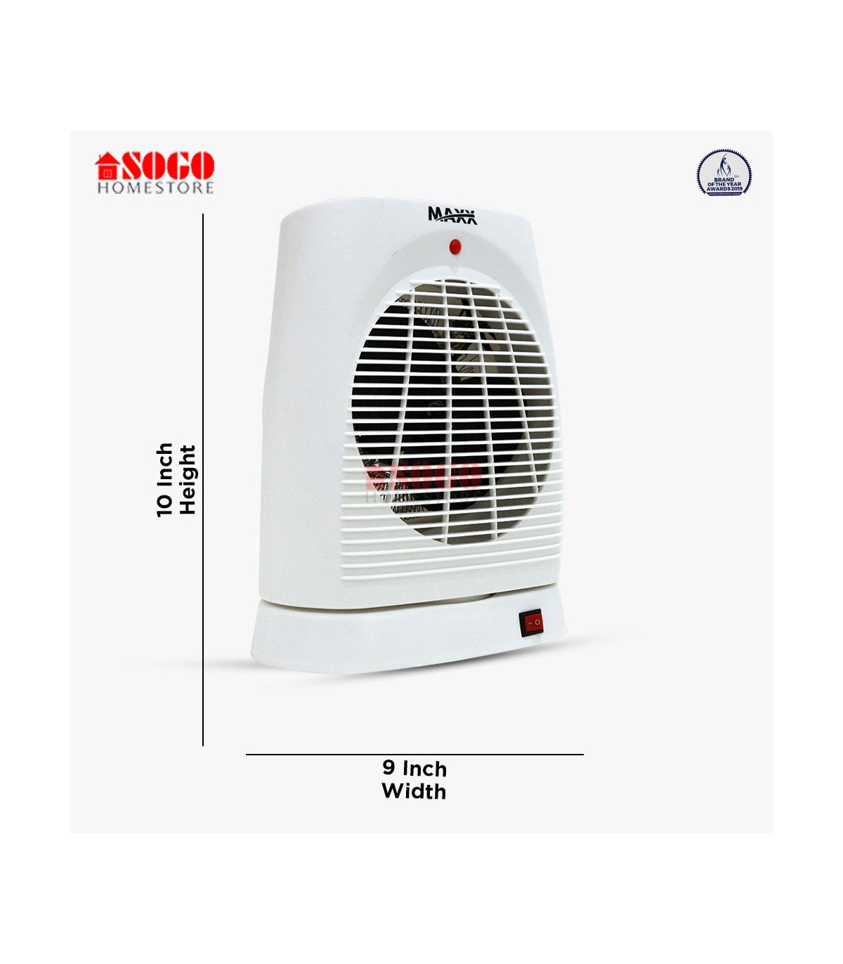 MAXX - Electric Fan Heater (MX-113) - No Warranty