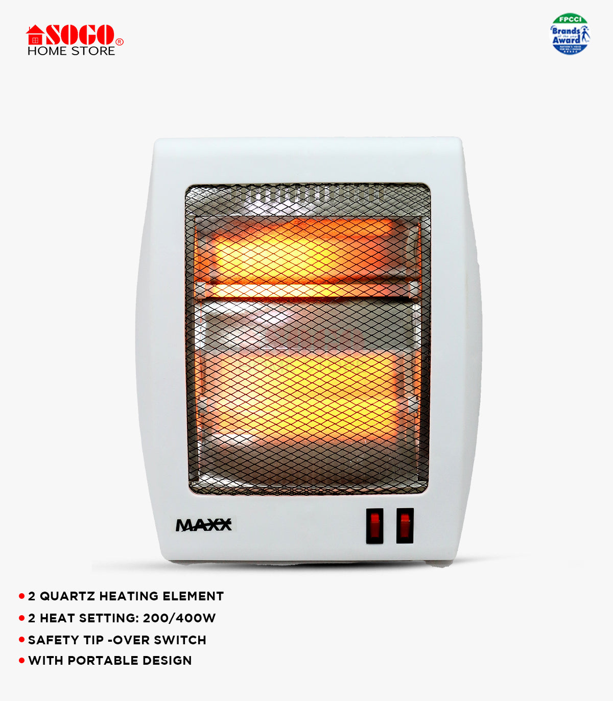 MAXX - Quartz Heater (MX-103) - No Warranty