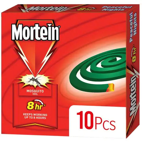 Mortein CoiL - Mosquito Repellent - Peaceful Nights Coil - 10 Pack - Upto 8 Hours Protection