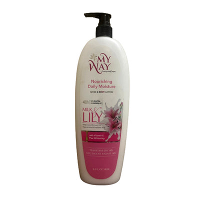 My Way® - Daily Moisture - Milk & Lily - Vitamin E + Whitening Lotion - 500 ml