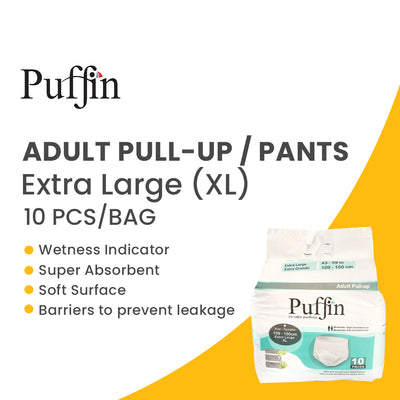 PUFFIN - XL - Pull Up Diapers - 109 - 150 cm- 10 pieces
