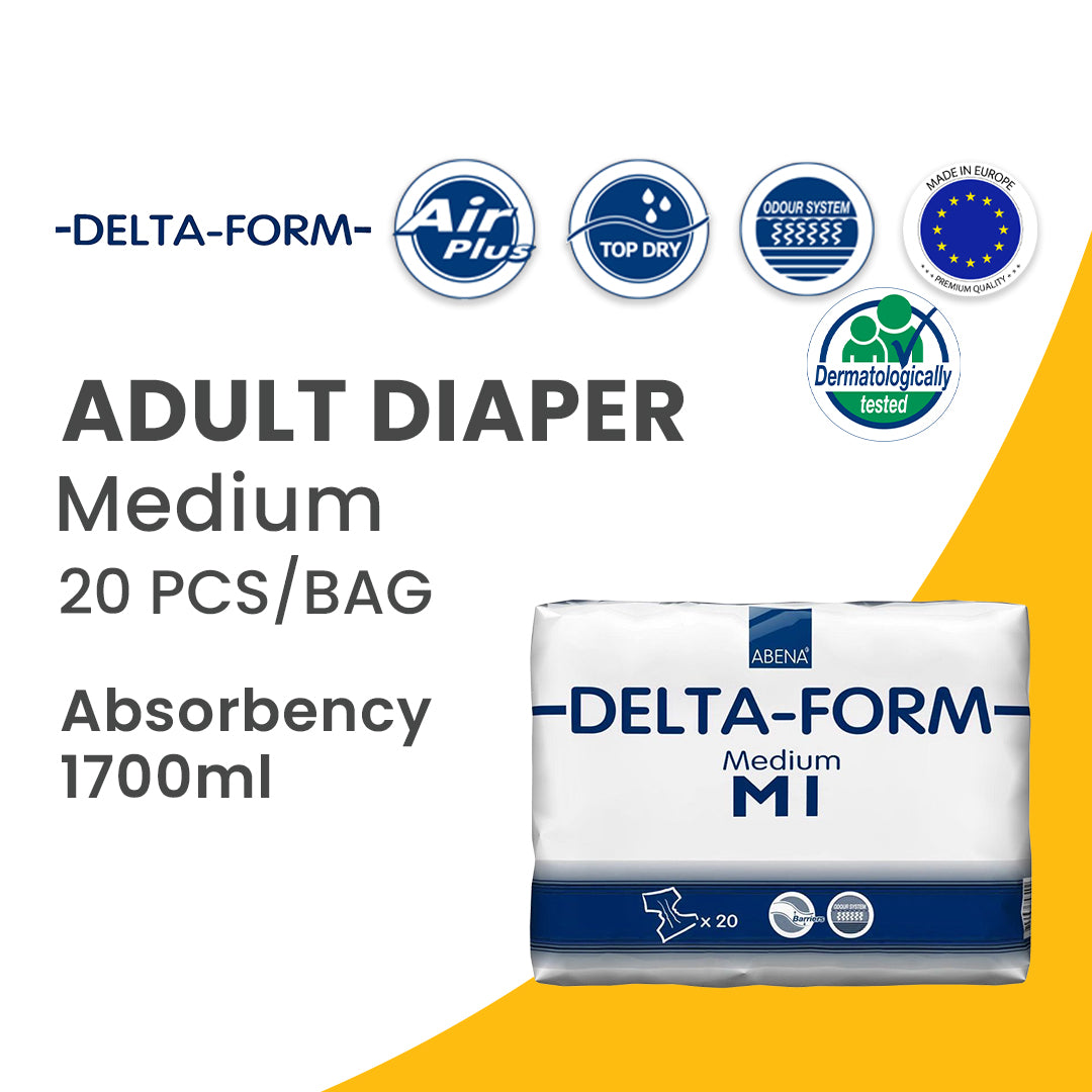 DELTA-FORM - Adult Diaper - Medium-70 - 110 cm-20 pieces