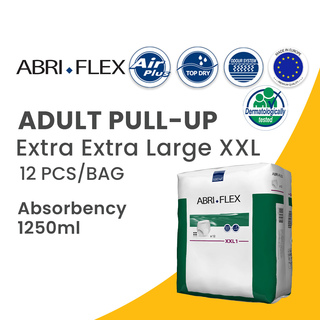 ABRI-FLEX PREMIUM - Pull Up Diapers - XXL - 172 - 203 cm- 12 pieces