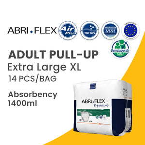 ABRI-FLEX PREMIUM - Pull Up Diapers - XL - 130 - 170 cm- 14 pieces