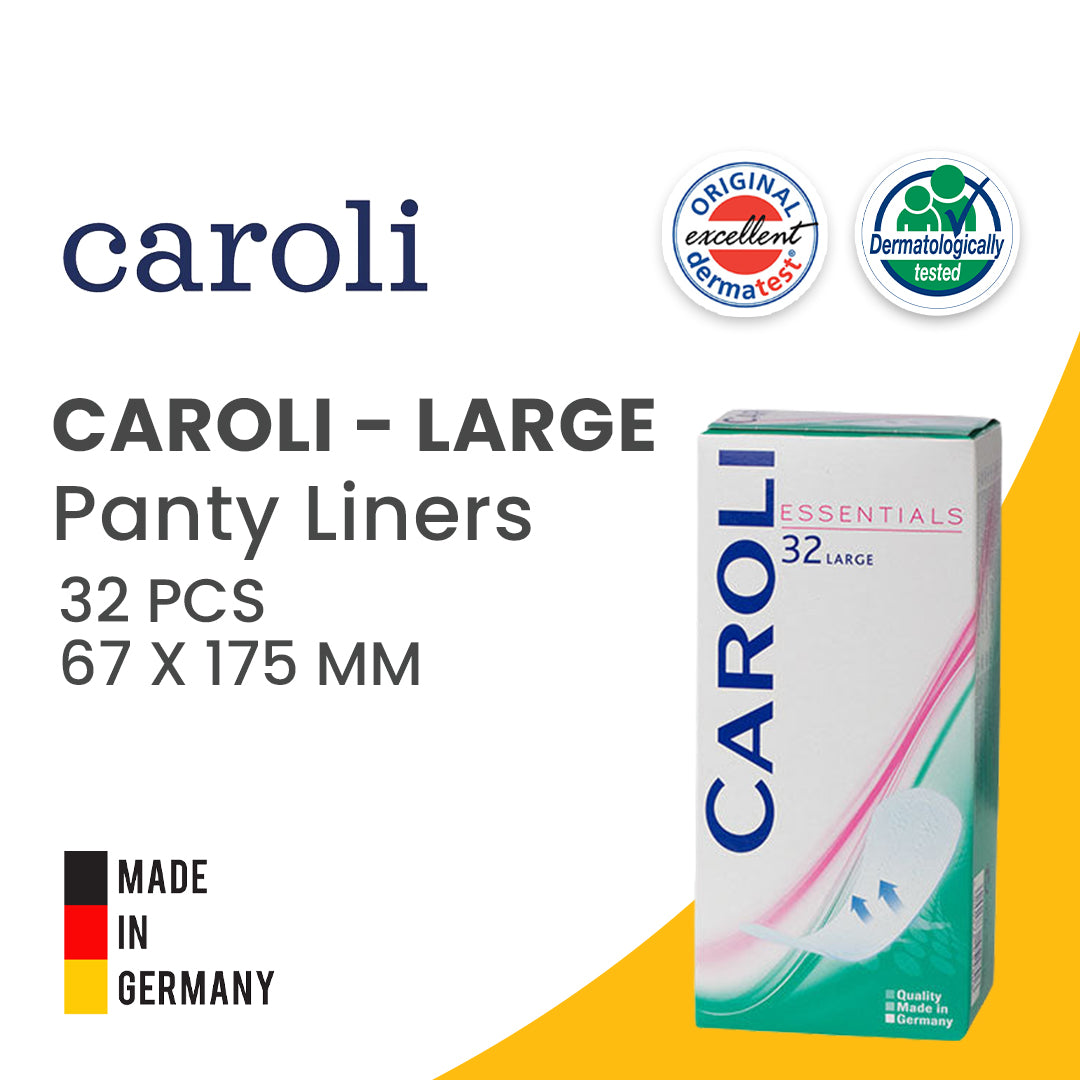 Caroli Panty Liner - Large - Panty Liner - 67 x 175 mm - 32 pcs