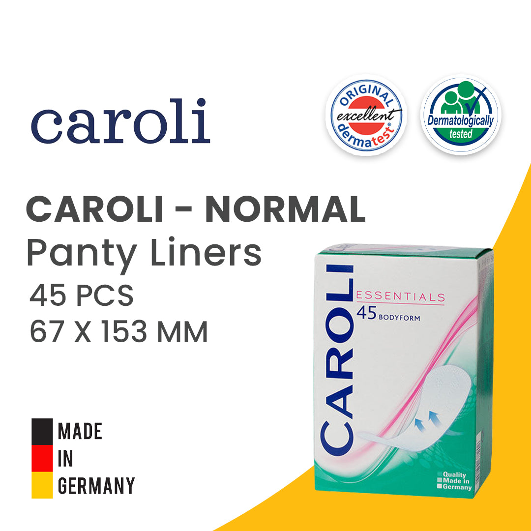 Caroli Panty Liner - Normal - 67 x 153 mm - 45 pieces