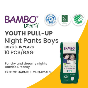 Bambo Dreamy Night Pants - Boys - 8-15 Years/35-50kgs - 10 pieces