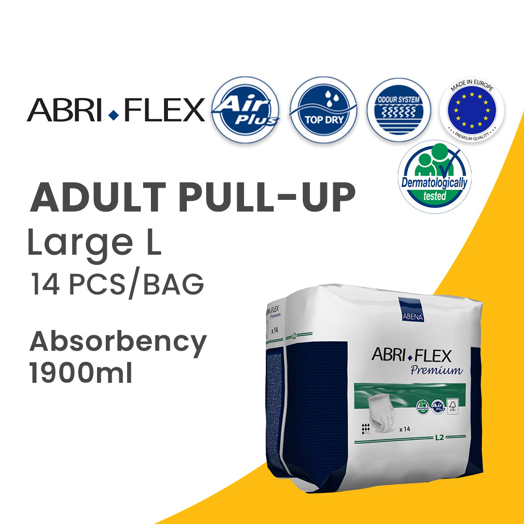 ABRI-FLEX PREMIUM - Pull Up Diapers - Large - 100 - 140 cm- 14 pieces