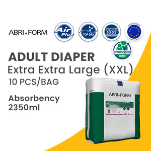 ABRI-FORM - Adult Diaper - XXL- Up to 254 cm -10 pcs