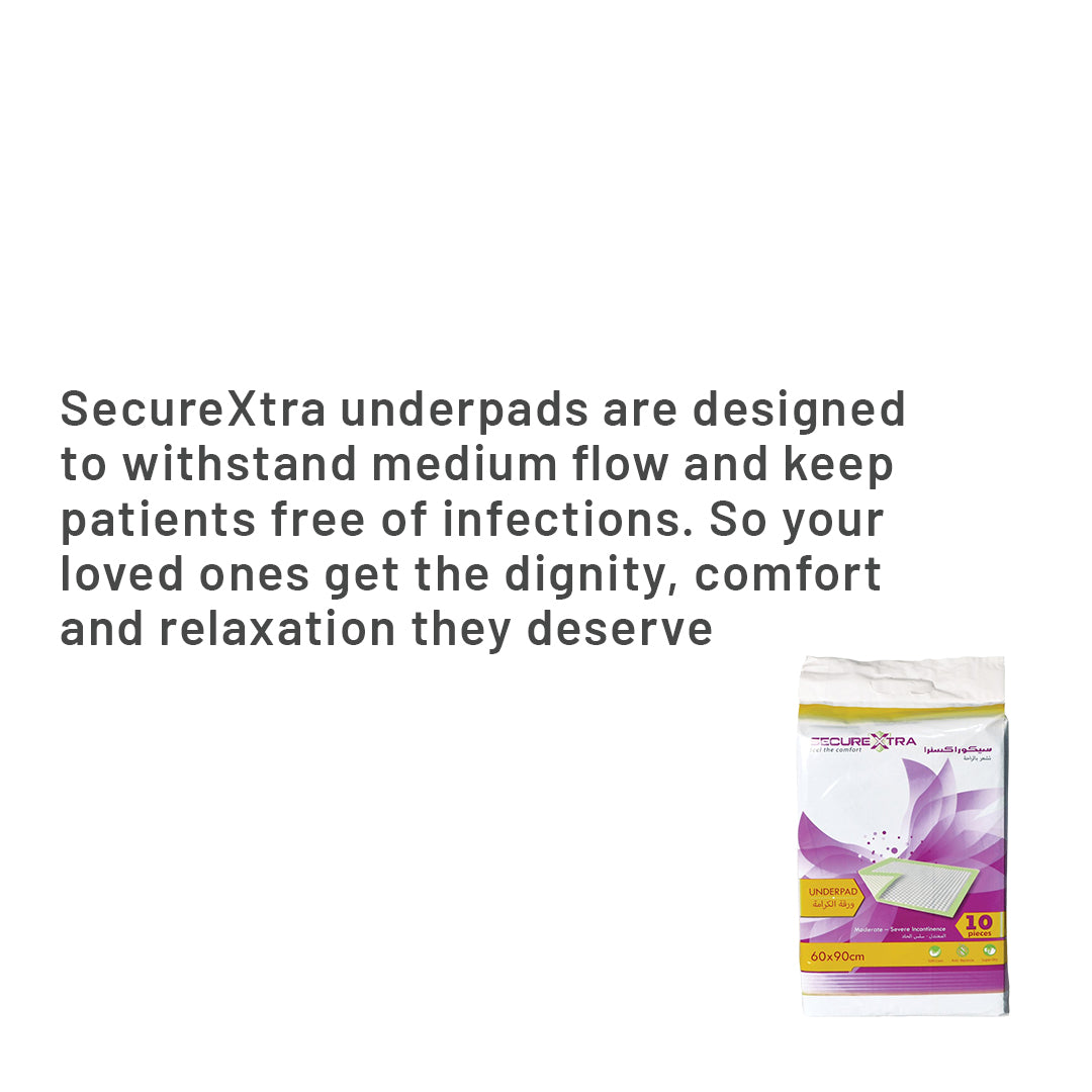 SecureXtra - Disposable - Under Pad - 60 x 90 cm - 10 pieces