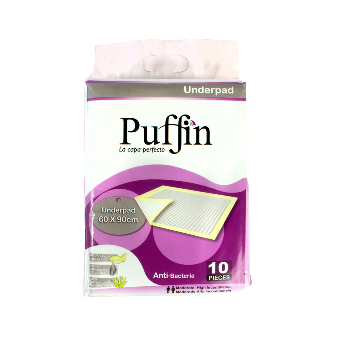 Puffin - Disposable - Underpad - 60 x 90 cm - 10 pieces