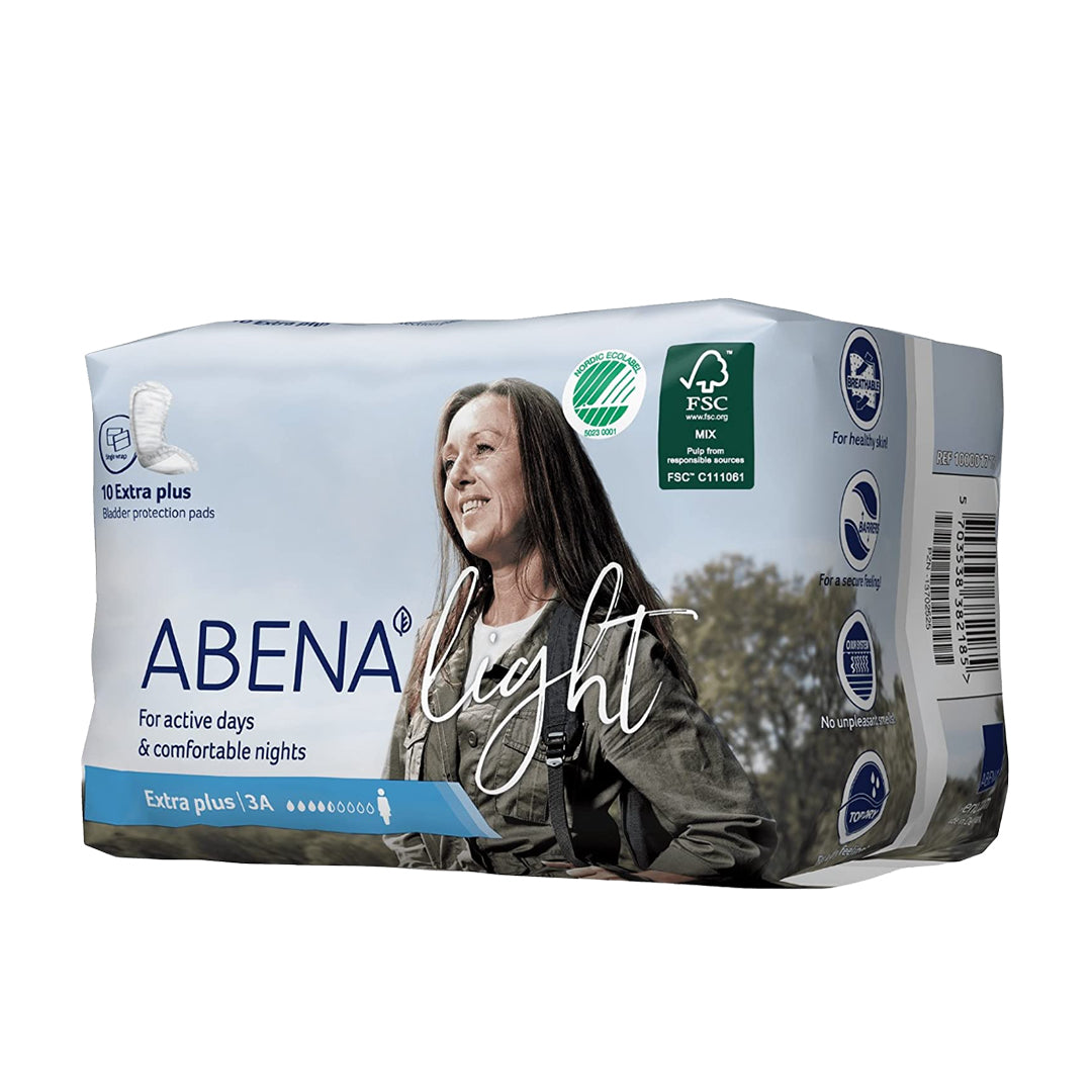 Abena Light - Extra Plus - 3-in-1-Pads - 33 x 11 cm-10 pcs