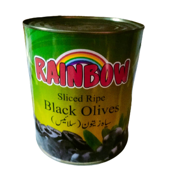 Rainbow - Sliced - Ripe Black Olives - 2500 GM - 6 Pcs