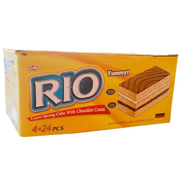 Rio (Imported) - Sponge Cake with Chocolate Cream - (Pack of 24)