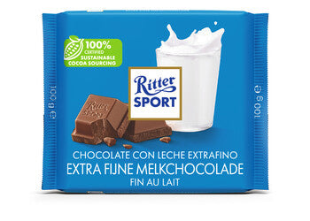 Ritter Sport - Extra Fine Milk Chocolate - 100g | Jodiabaazar.com