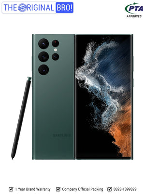 Samsung S22 Ultra 5G - 12GB RAM - 256GB ROM/Storage - PTA Approved - Green