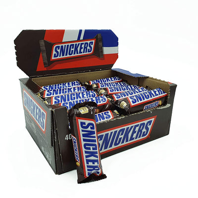 Snickers - Chocolate Candy Bars - 50 gm - Box of 24