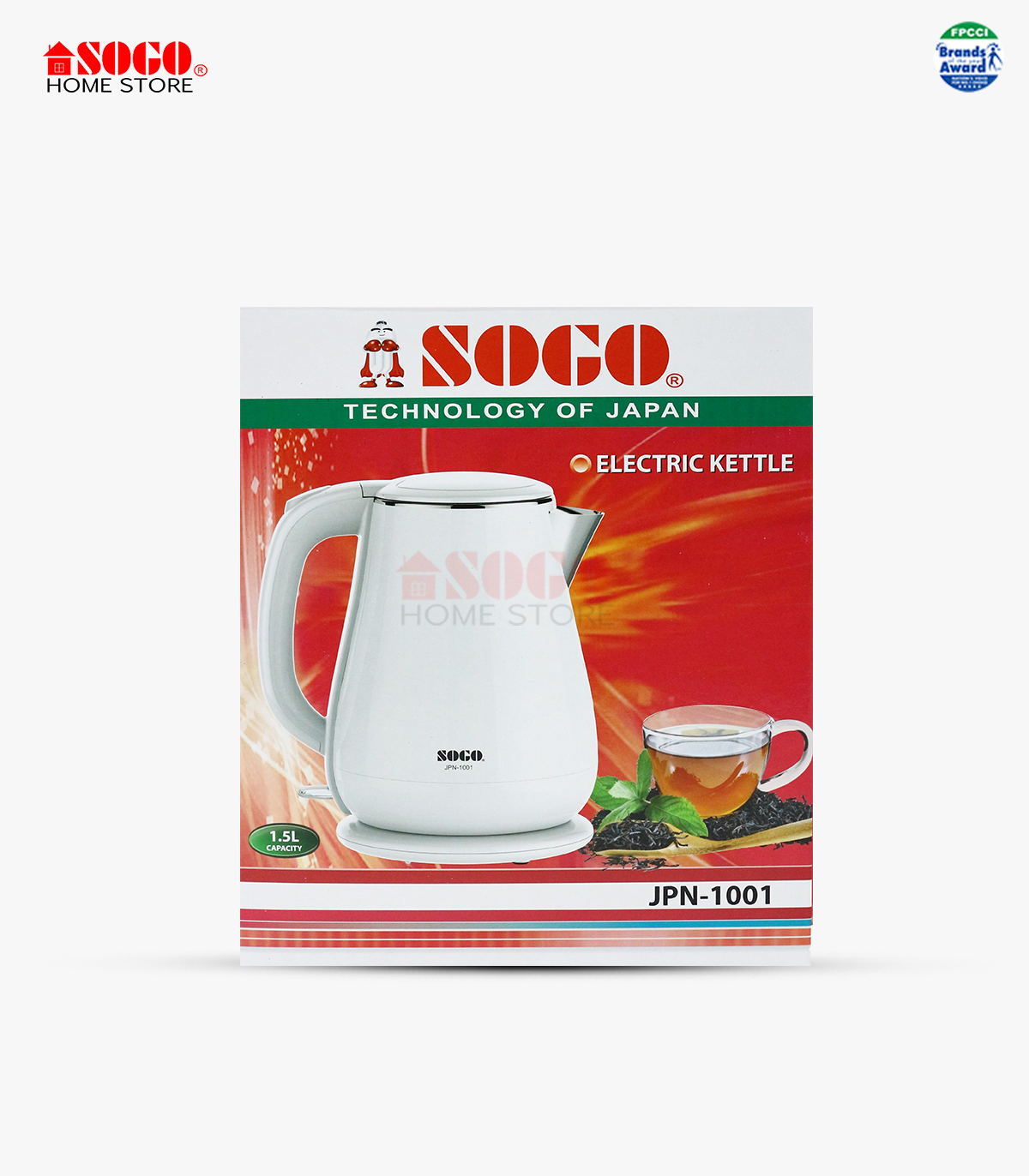 Sogo - Electric Kettle - JPN-1001 - 1.5L