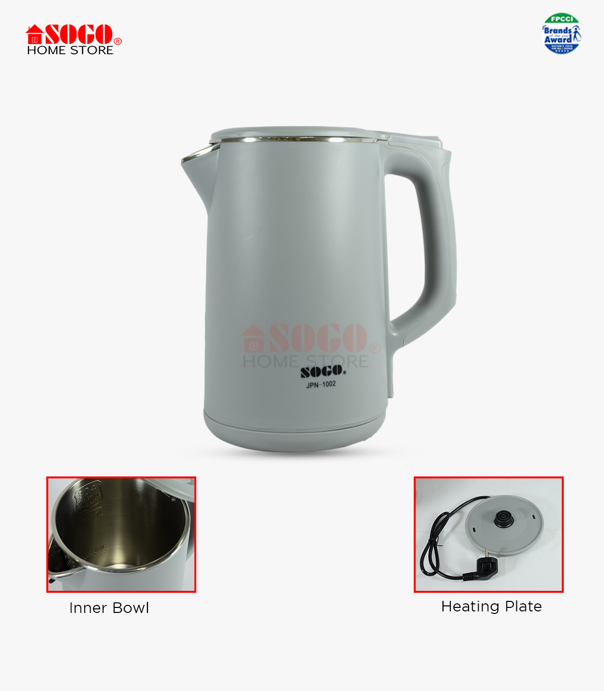 Sogo - Electric Kettle - JPN-1002 - 1.75L