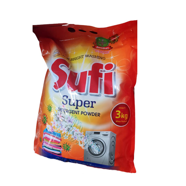 Sufi- Super - Laundry Detergent - 3000g (3KG) - 2 packs