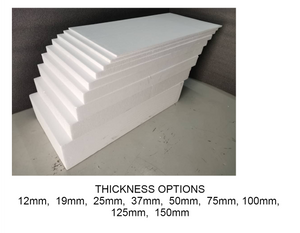 White Styrofoam Sheet - 24"x36" - 0.5" (12 mm) - 10 Sheets