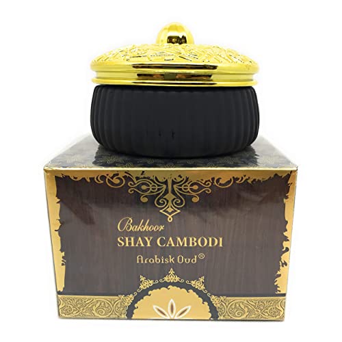 Bakhoor Shay Cambodi - Exotic Arabic Incense - Bukhoor - incienso - 70 GMS - Tablets - by Surrati